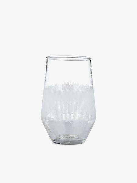 Anara Etched Tumbler Clear by Nkuku