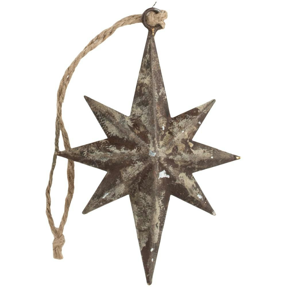 Small Vintage Metal Star Decoration by Grand Illusions