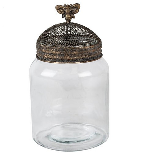 Jar With Mesh Lid by Grand Illusions