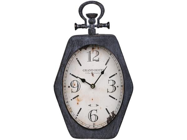 Black Pocket Watch Wall Clock by Chic Antique