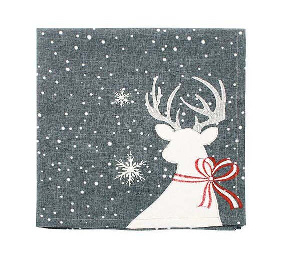Grey Reindeer Table Runner by Waltons of Yorkshire