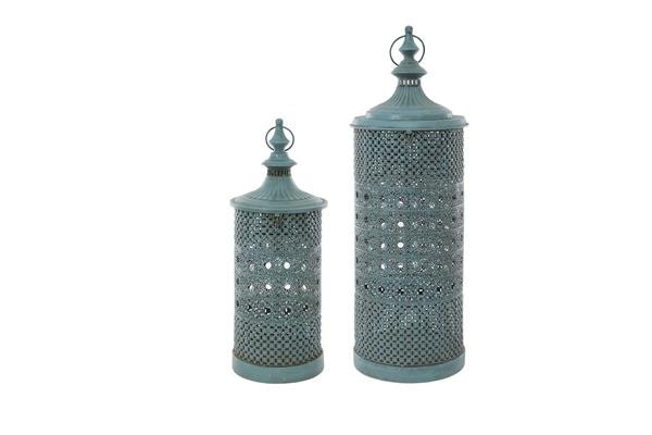 Small Blue Medina Lantern by London Ornaments