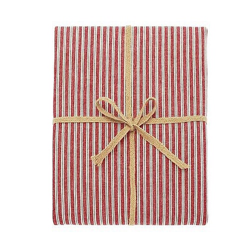 150 x 230cm Dorset Red County Ticking Tablecloth by Waltons of Yorkshire