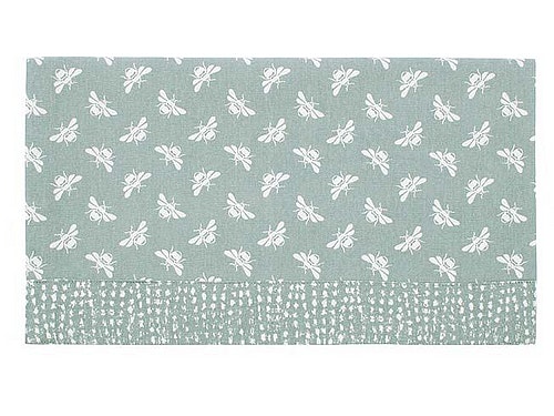 Moss Green Table Runner with Bee Design by Waltons of Yorkshire