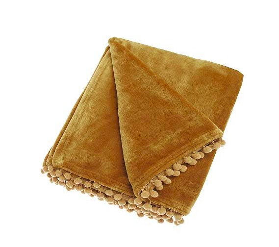 Cashmere Touch Throw In Honeycomb by Waltons of Yorkshire