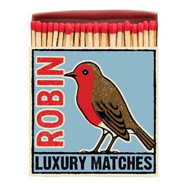 Christmas Robin Matches by Archivist