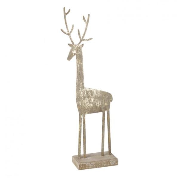 Gold Leaf Standing Deer Large by Parlane