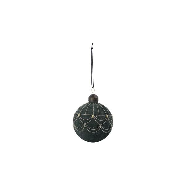 Velour Ornament Large Dusty Green by House Doctor