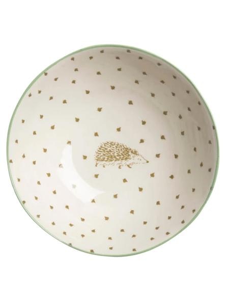 Hedgehogs Stoneware Nibbles Bowl by Sophie Allport