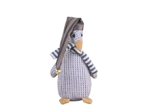 Small Grey Pinstripe Goose Decoration by Chic Antique