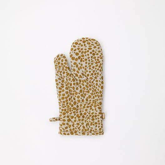 Mustard Cheetah Print Oven Glove by Raine And Humble