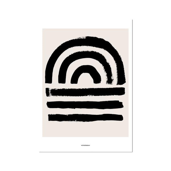 Cotton Border Sunset Print By by Wonder & Rah