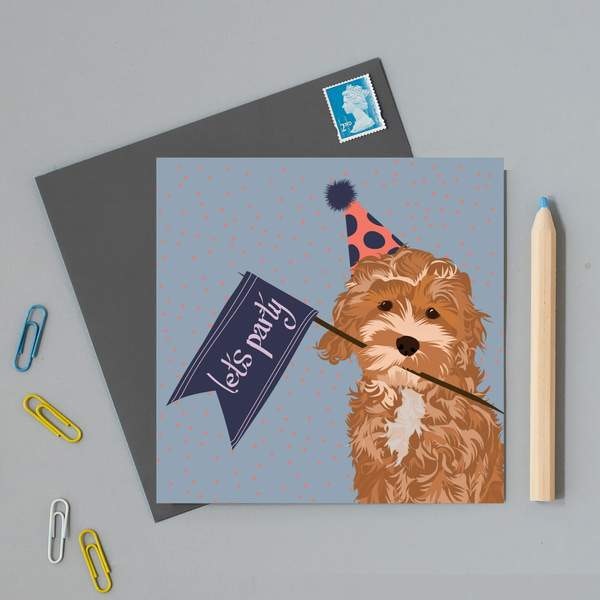 Lets Party Card By by Lorna Syson