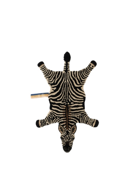 Chubby Zebra Small Wool Rug by Doing Goods