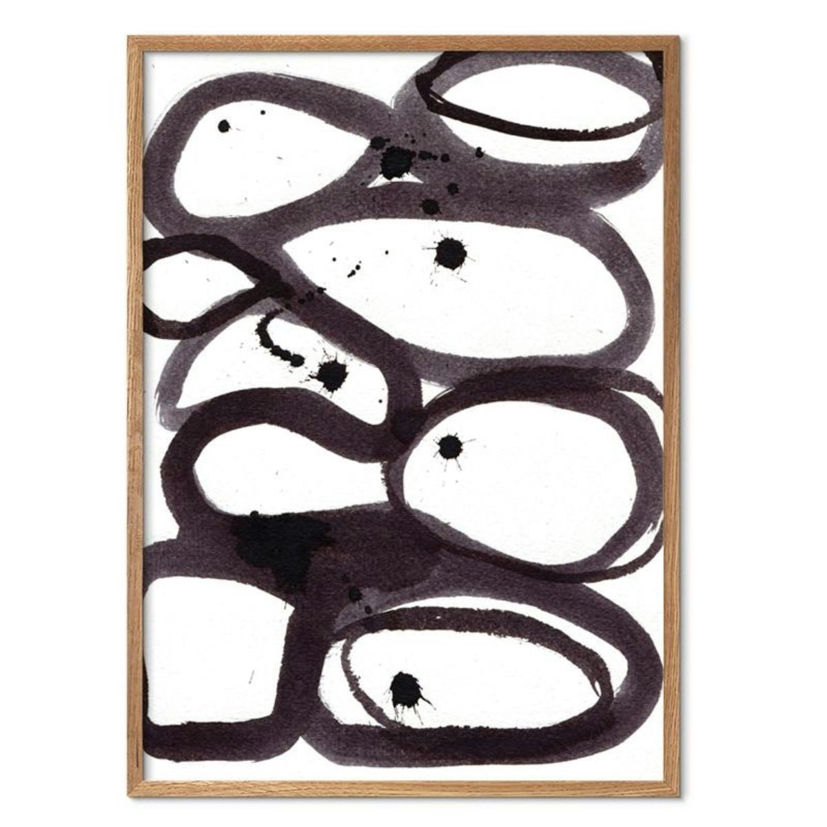 Scribbles Art Print | 70cm x 100cm | Framed by mette handberg