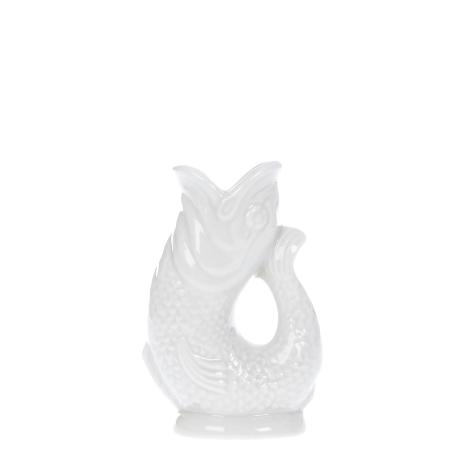 Miniature White Gluggle Jug by Gluggle Jugs