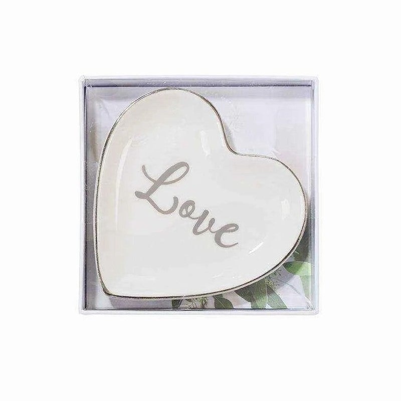 Silver Heart Ring Dish by
