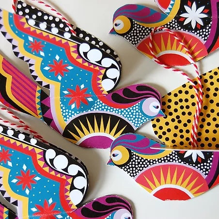 Little Birds DIY Decorations by Printer Johnson
