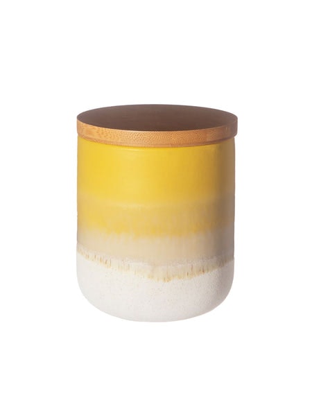 Mojave Glaze Yellow Canister by Sass & Belle
