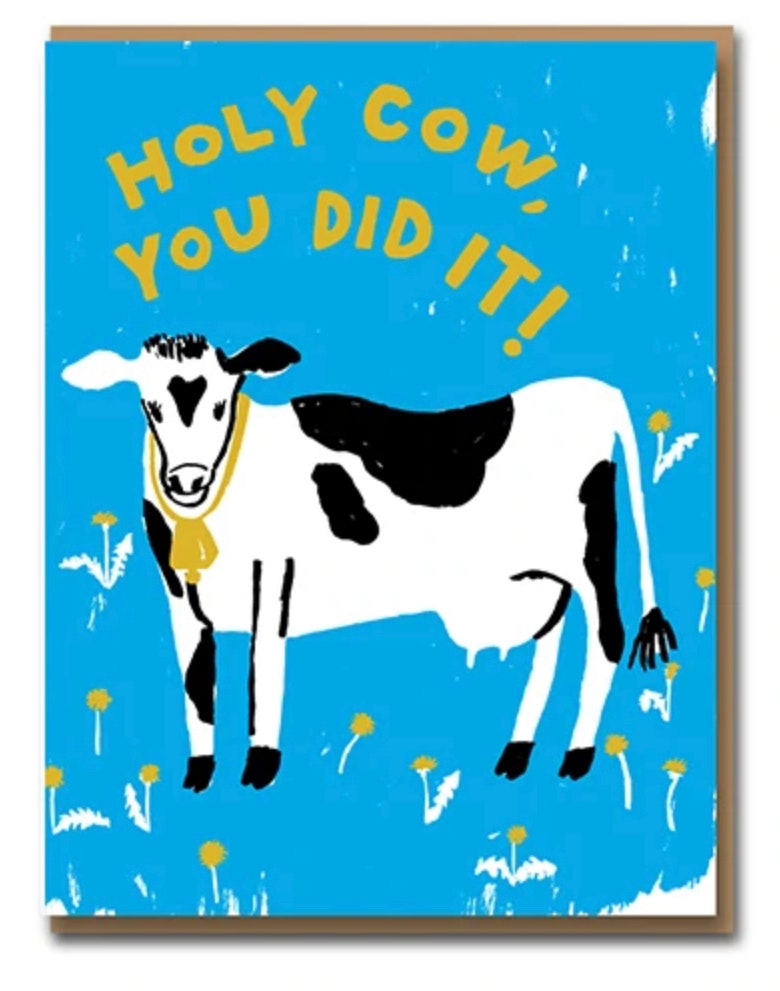 Holy Cow Greetings Card by 1973