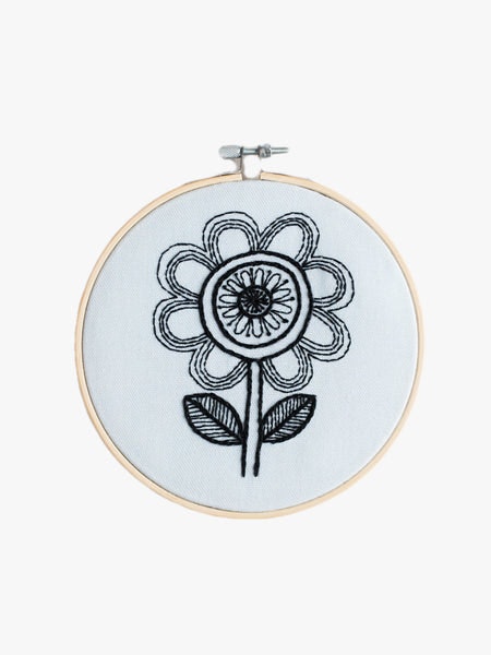 Jane Foster Flower Embroidery Hoop Kit by Cotton Clara