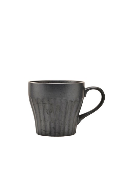 Handled Berica Cup Black by House Doctor