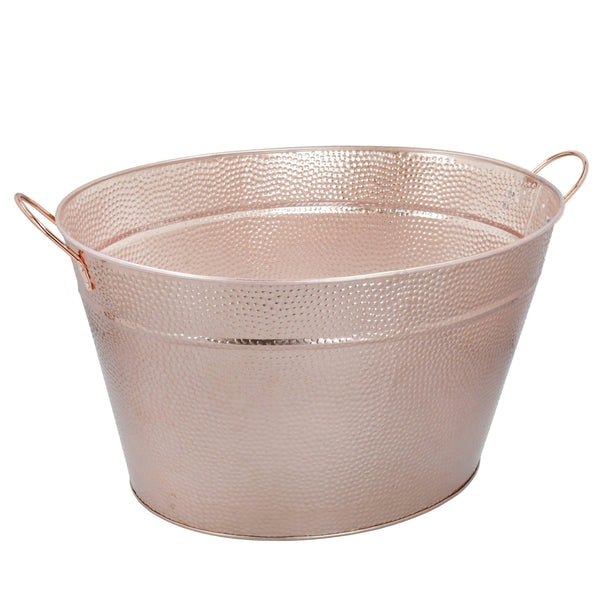 Hammered Champagne Bucket With Copper Finish by Distinctly Living