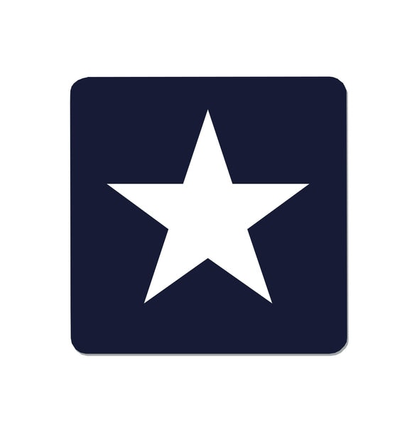 Set Of 6 Blue Placemat - Star by Distinctly Living