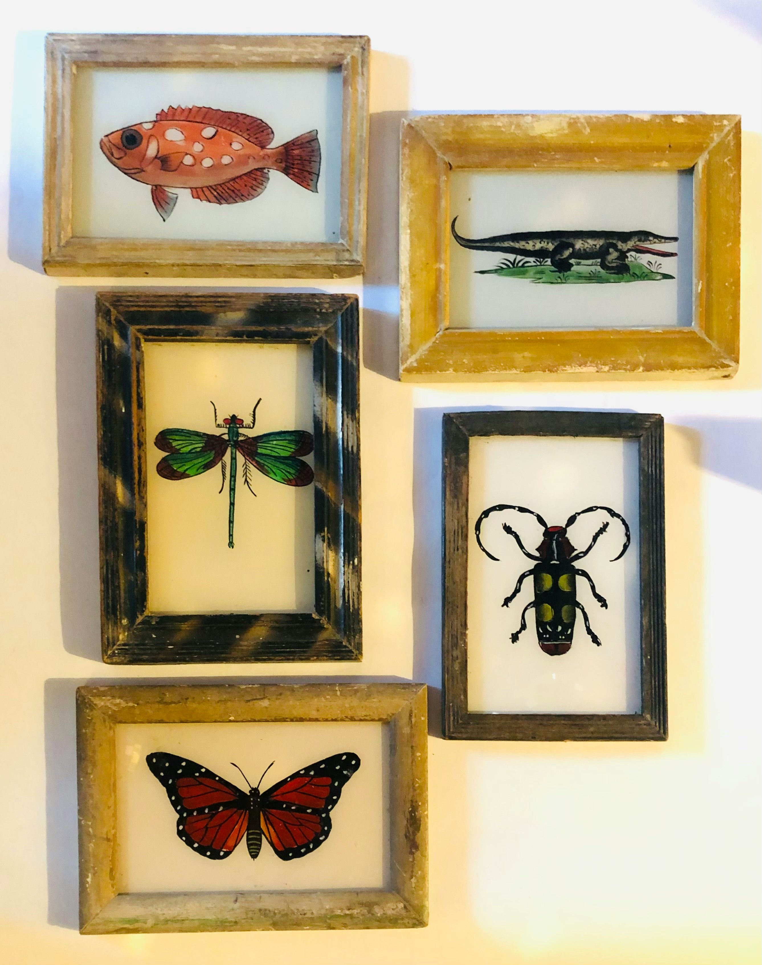 Small Animal Glass Painting by