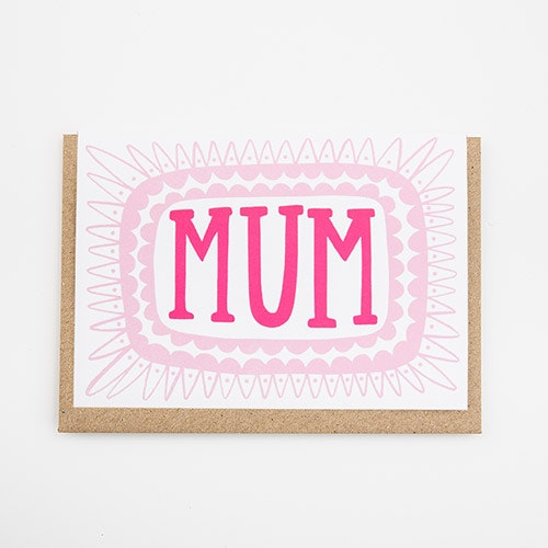 Mum Greetings Card by Alison Hardcastle