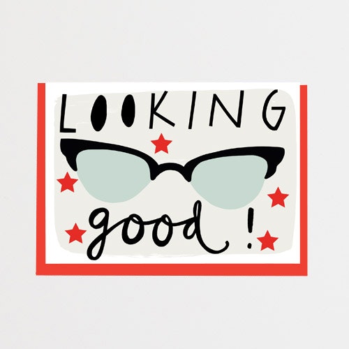 Looking Good Greetings Card by Alison Hardcastle