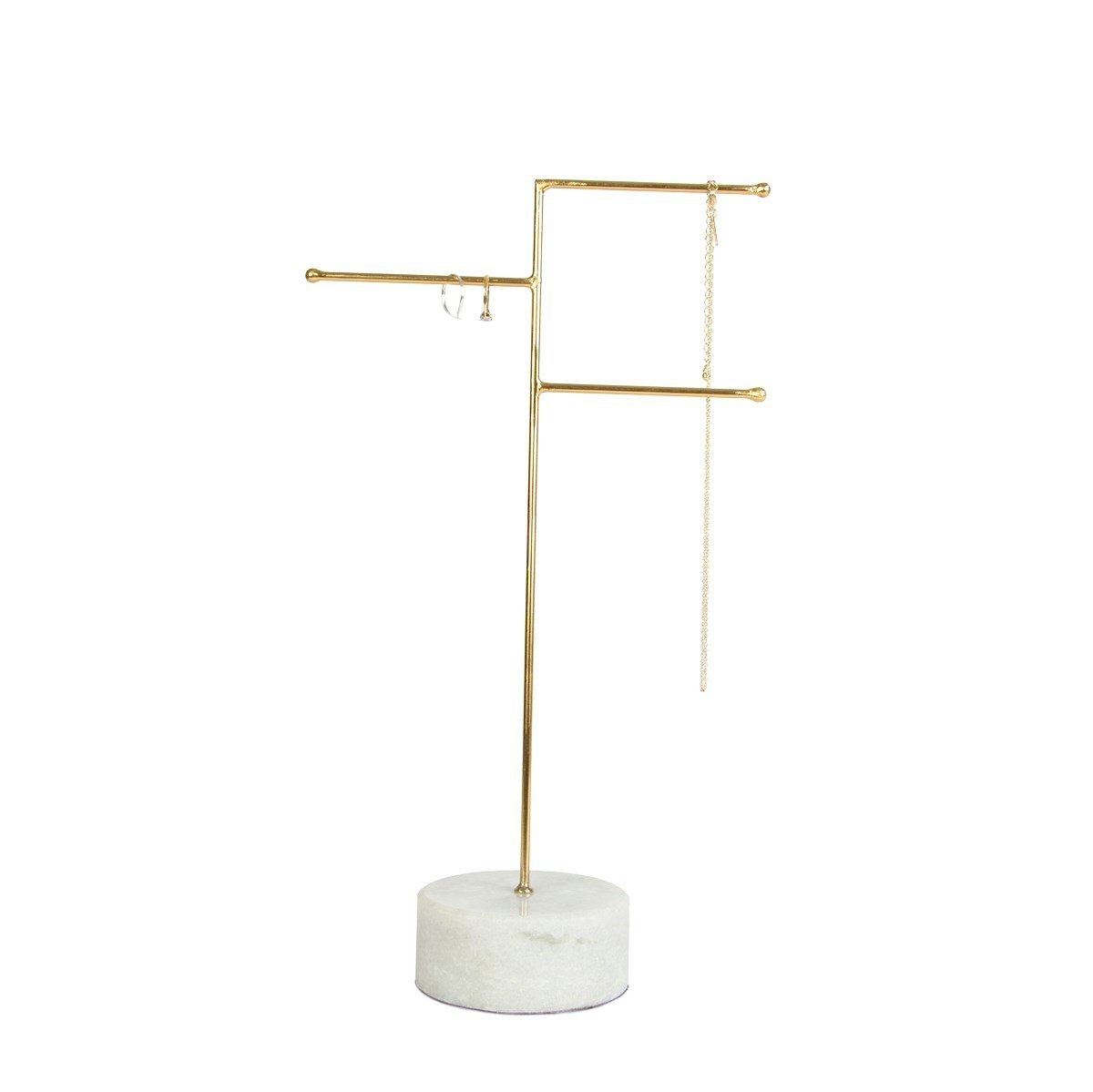 Marble & Brass Jewellery Stand by Sass & Belle
