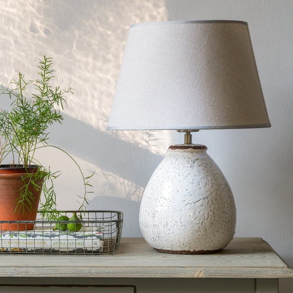 Grey Stoneware Table Lamp by Grand Illusions
