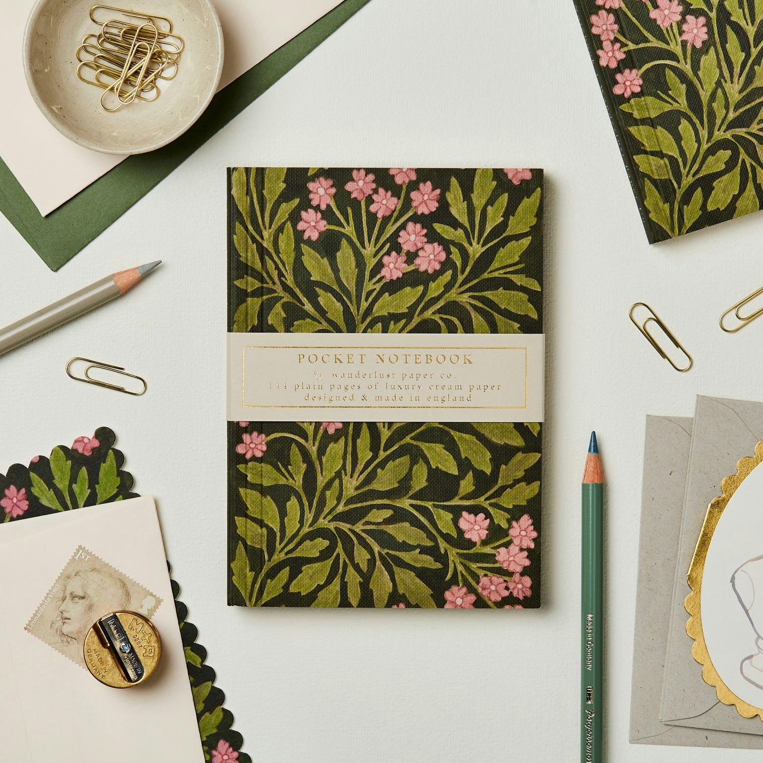 Green Flora Notebook by Wanderlust Paper