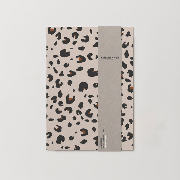 Beige Leopard Notebook by Kinshipped