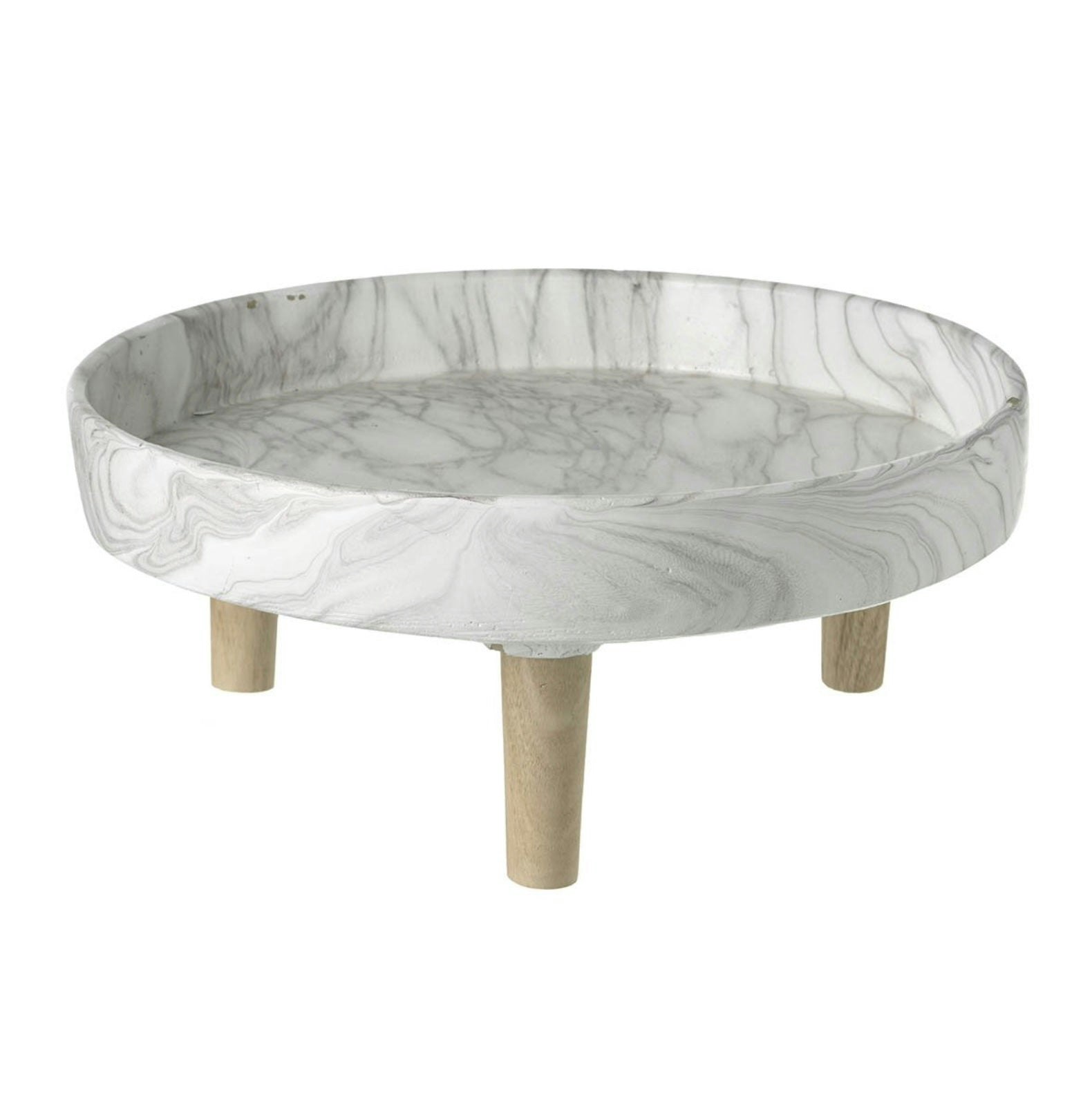 White Marble Tray by Parlane