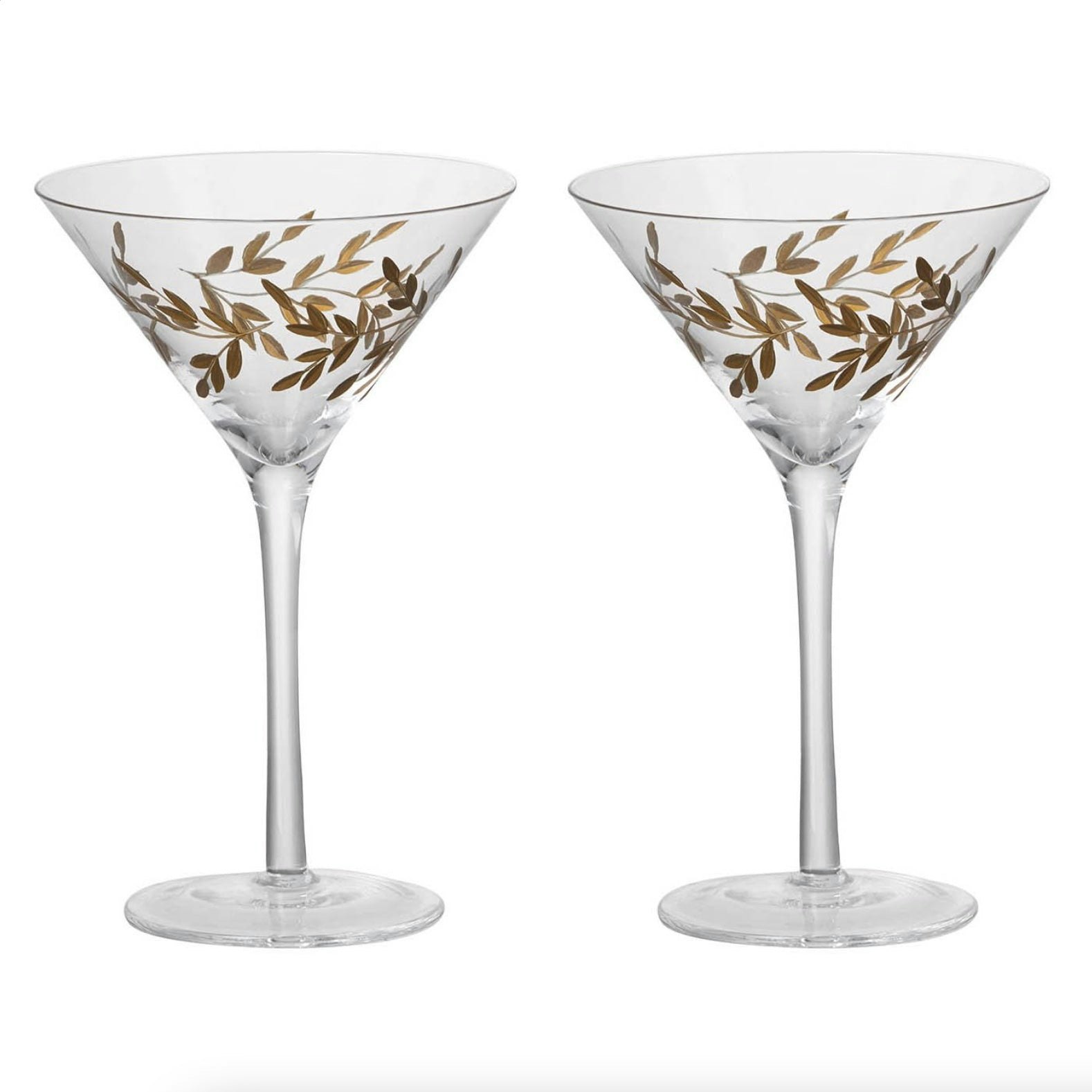 Set Of 2 Laurel Martini Glasses by Parlane