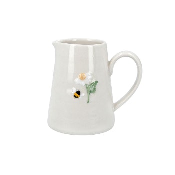 Stoneware Mini Jug with Daisy and Bee Design by Gisela Graham