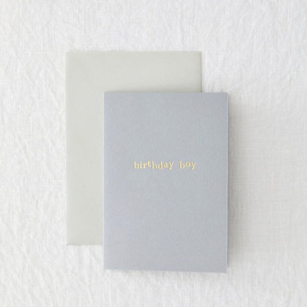 Birthday Boy Foil Card by made by Shannon