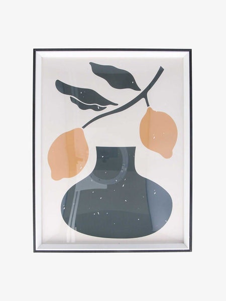 Lemon Framed Print by Gisela Graham
