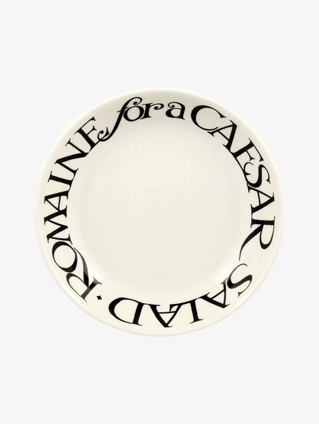 Black Toast Caesar Salad Medium Pasta Bowl by Emma Bridgewater