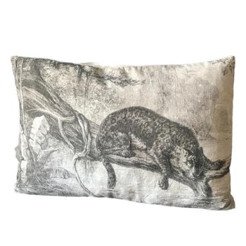 Cushion Leopard Grey 3x60x40cm by Maitri