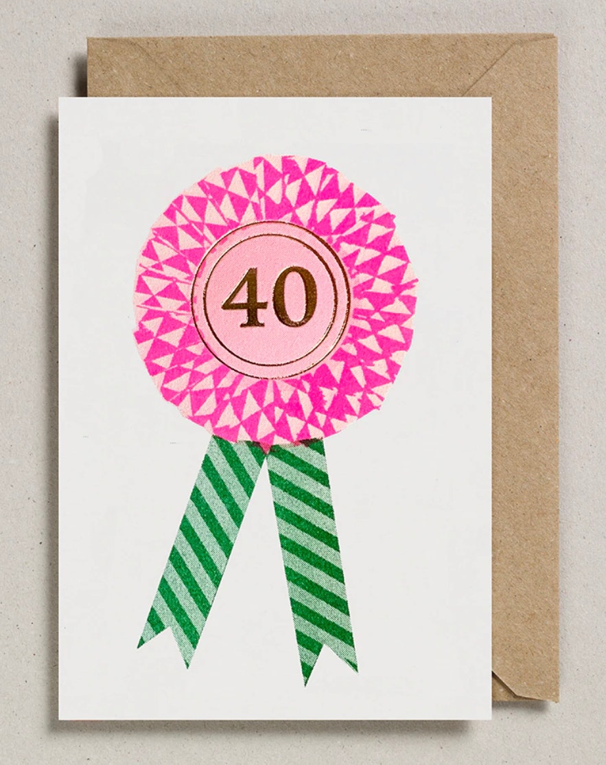 40 Rosette card by Petra Boase