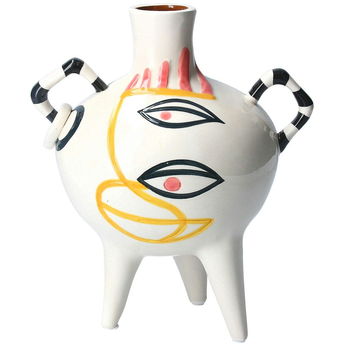 3 Legged Modernist Ceramic Vase by Gisela Graham