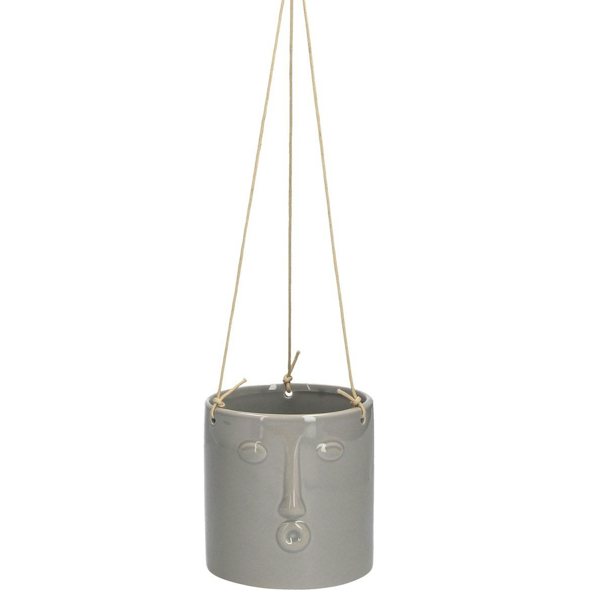 Grey Hanging Pot by Gisela Graham