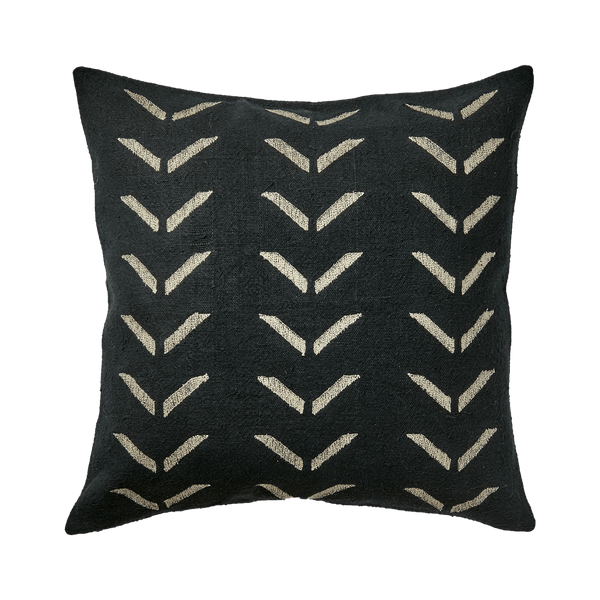 Fernando Cushion Cover Black by Maitri