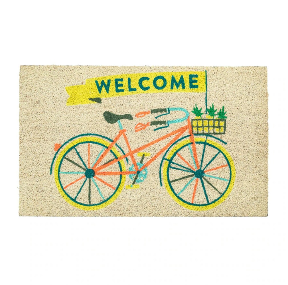 Welcome Bicycle Doormat by Bombay Duck