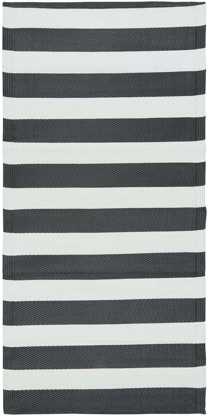Striped recycled plastic mat by Ib Laursen