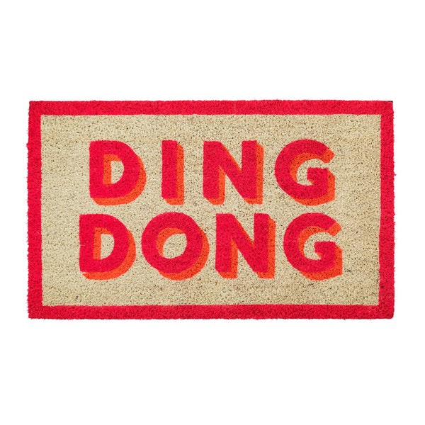 Ding Dong Doormat by Bombay Duck