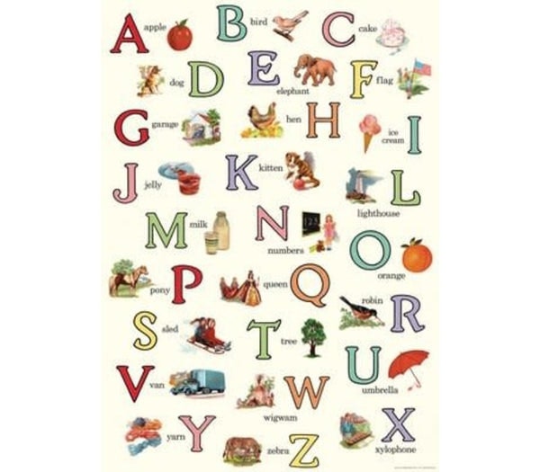 Abc Poster by Cavallini & Co